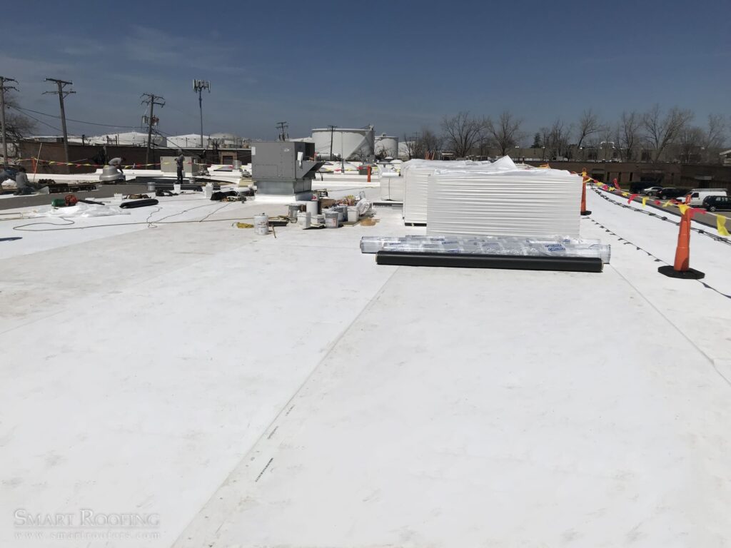 roof repair work