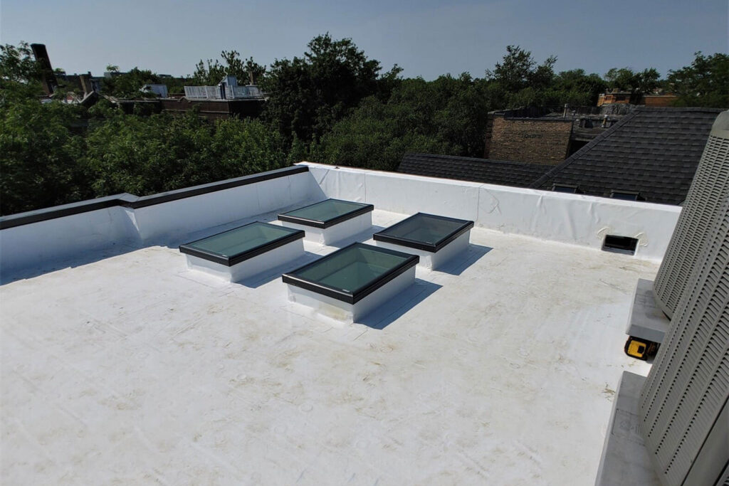 TPO roofing installation